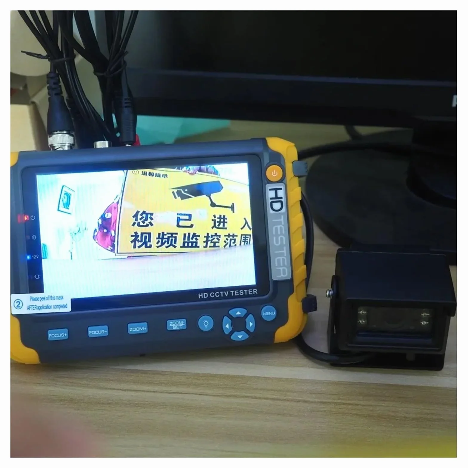 Tester CCTV, IV8W 5-calowy tester CCTV Monitor 8MP TVI AHD CVI CVBS Tester kamer bezpieczeństwa Obsługa wejścia PTZ VGA(5inch)