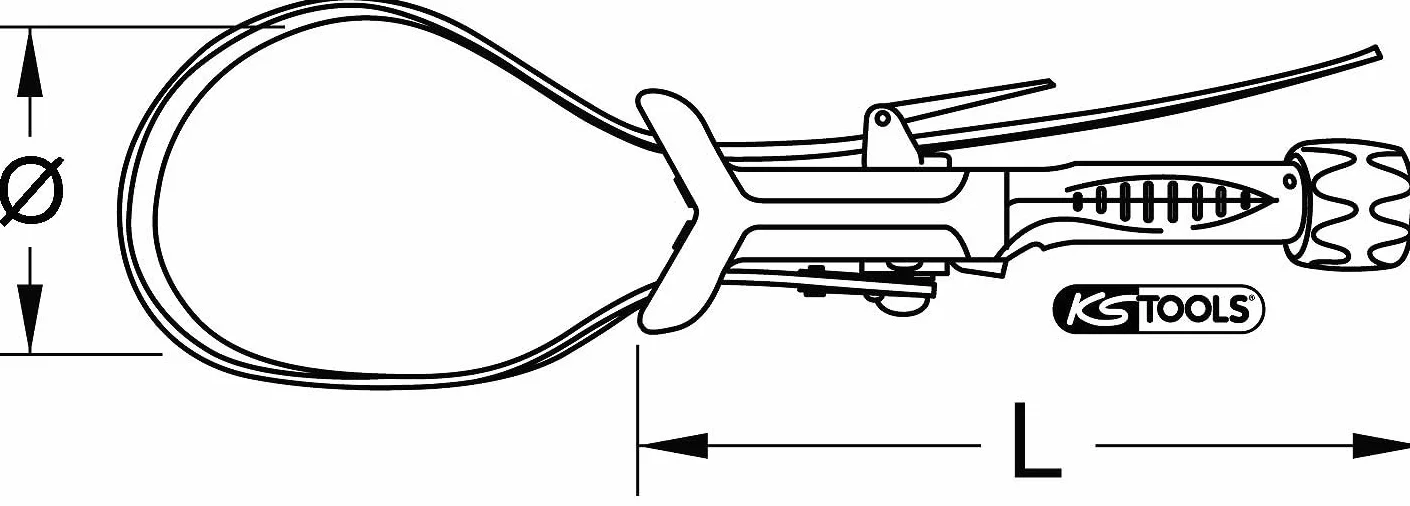 KS Tools 114.0160 Szczypce do rur, Ø160mm