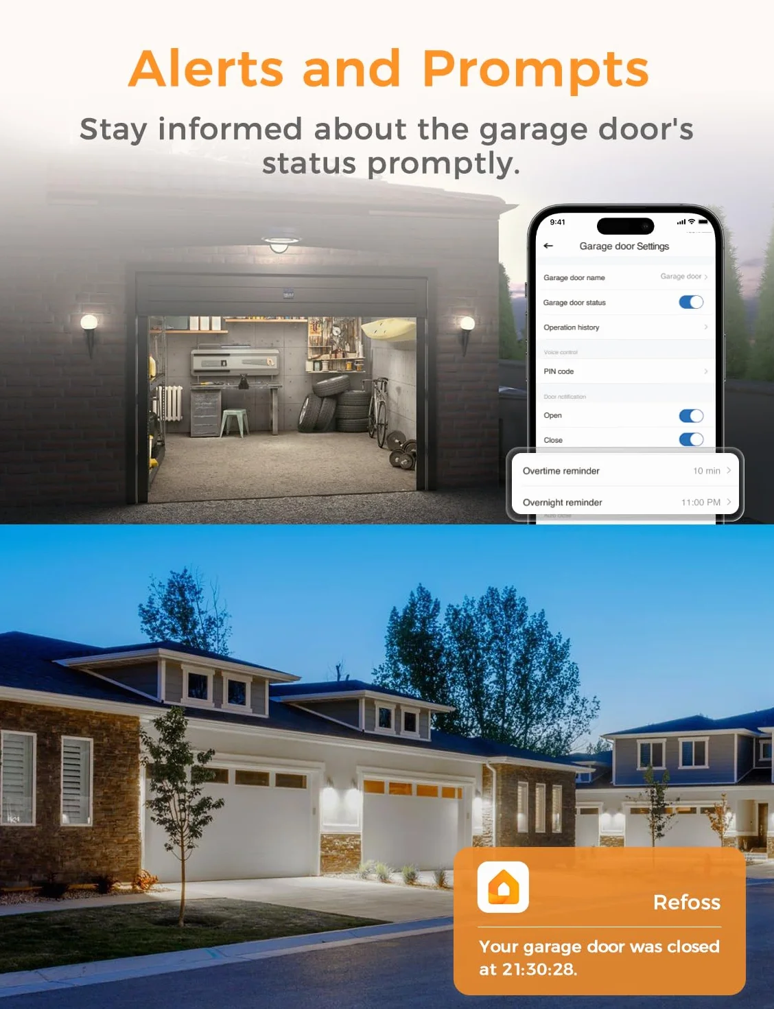 Refoss Smart Otwieracz do bram garażowych WLAN Apple HomeKit Alexa Google Home