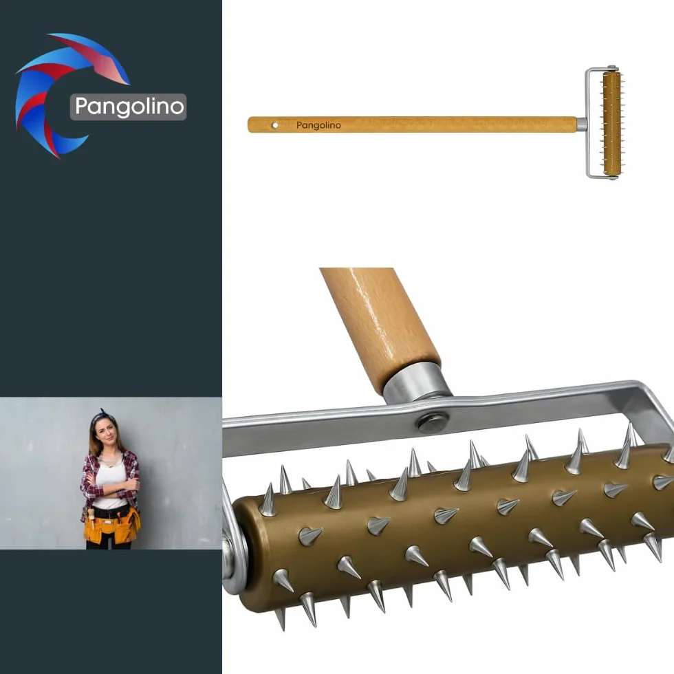 Pangolino Wałek, tapeta kolczasta 150 x 500 mm, paznokiec, jeż, igła do perforacji - narzędzie do tapetowania