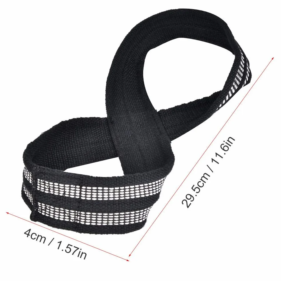 Weight Lifting Wrist Strap, 1 Paar Abbildung 8 Weight Lifting Straps Dead Lift Wrist Strap für Klimmzüge Horizontal Bar Powerlifting Gym Fitness Bodybuilding-Ausrüstung(S.)