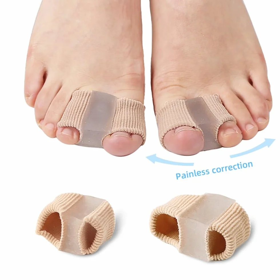 Bunions Corrector Big Toe Stretcher Straightener Hammer Toe Separator Gel Spreader 2 pary L