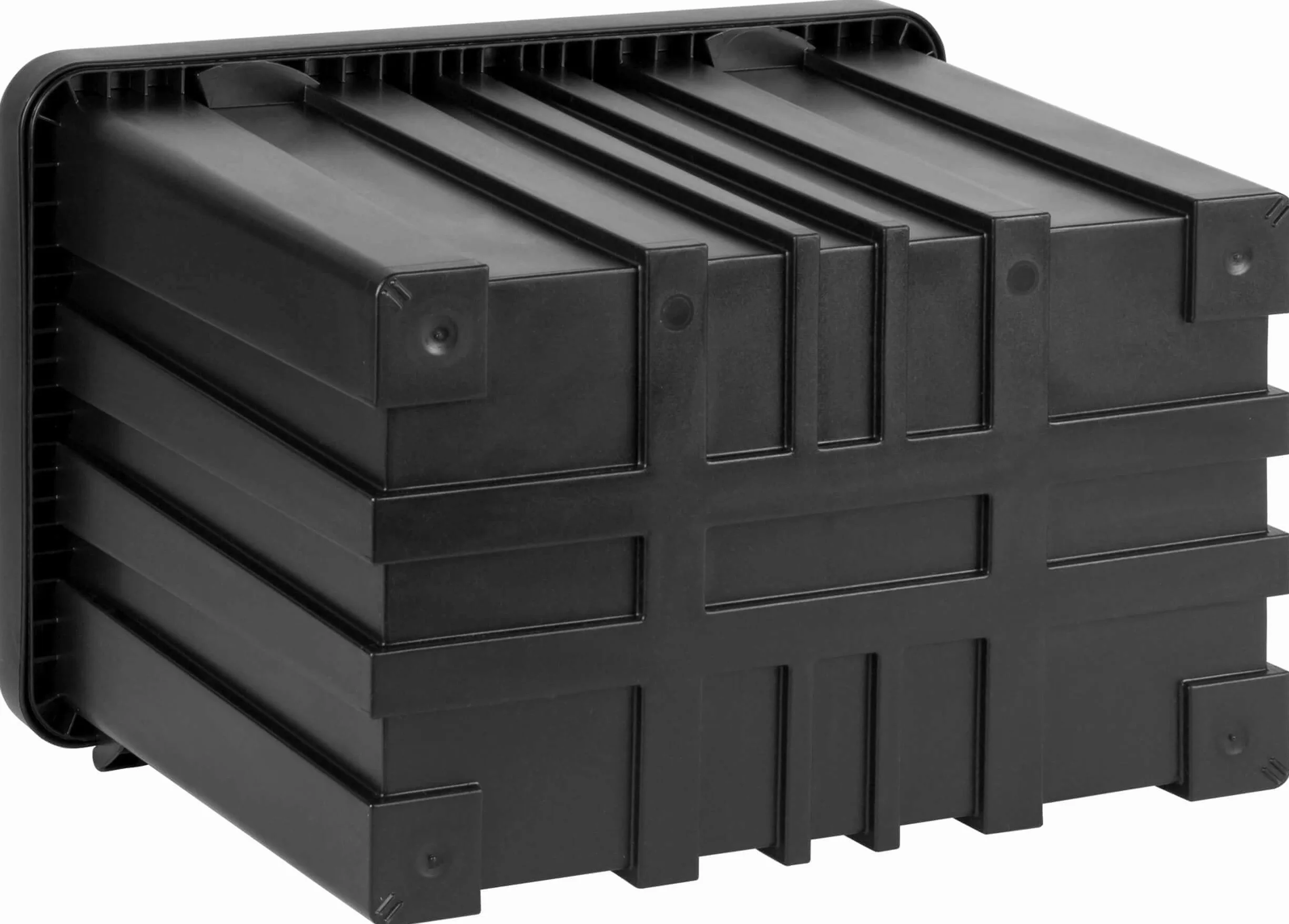 Plastikowa skrzynka do zabudowy 826x500x470mm 127 l, skrzynka narzędziowa, skrzynka magazynowa, skrzynka podburtowa 127 l do pojazdów użytkowych, przyczep, skrzynka magazynowa, skrzynka narzędziowa