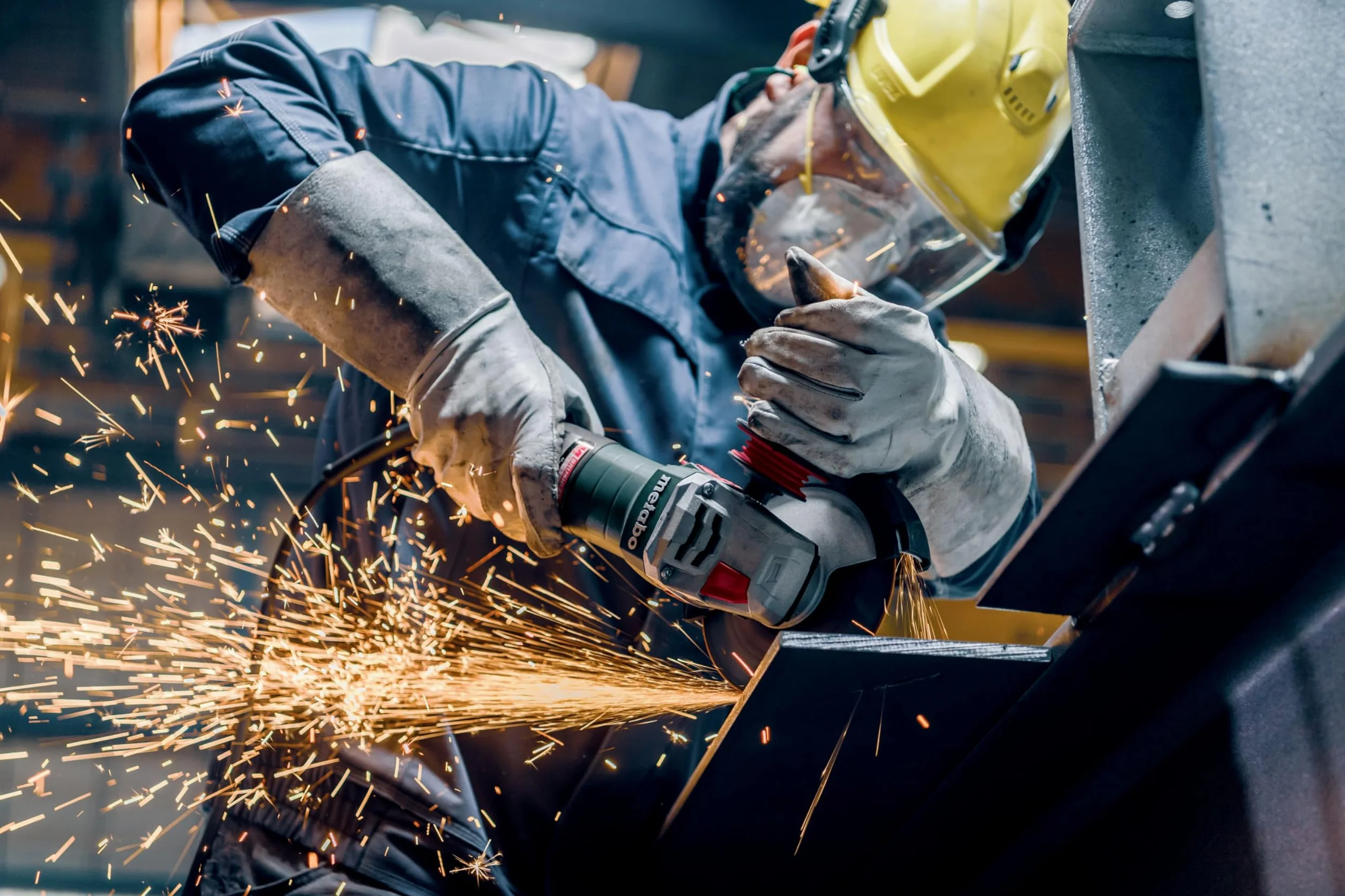 metabo Szlifierka kątowa WEVBA 20-125 Quick BL – 2000 W, 125 mm, 11000 obr./min, 3,5 Nm – silnik bezszczotkowy, VTC Elektronika, system M-Quick-System, uchwyt antywibracyjny, filtr przeciwpyłowy