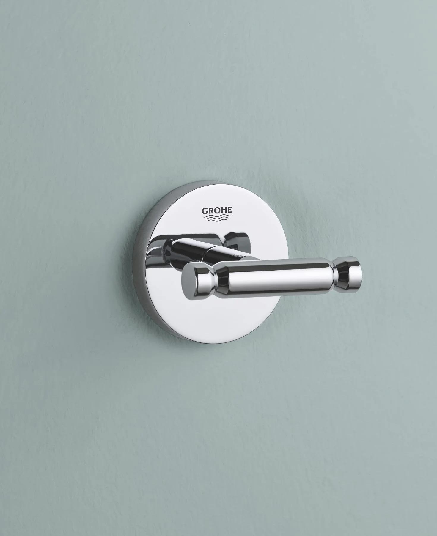 Grohe Start Cosmopolitan QuickFix 41168000 wieszak łazienkowy, chromowany, do przyklejenia (QuickGlue A1) lub wkręcania, 41168000