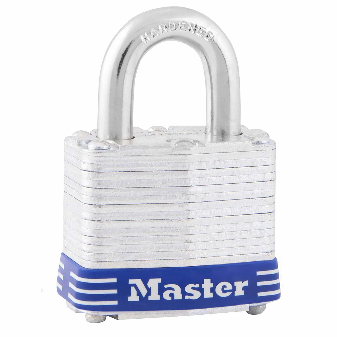 Master Lock 3EURD Kłódka laminowana z kluczem, szara, 5,9 x 4 x 2,1 cm