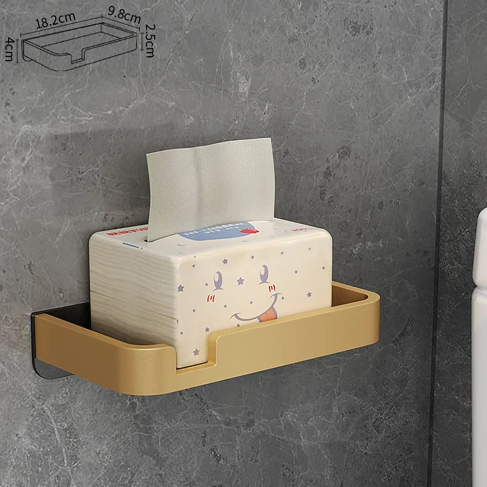 Uchwyt na papier łazienkowy Aluminiowa półka na telefon Przenośny wieszak na ręczniki Pudełko na chusteczki toaletowe(Gray)