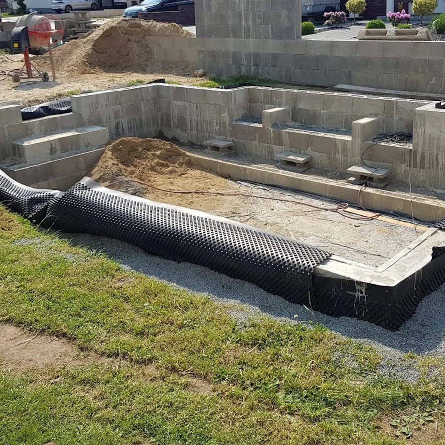 Handelskönig Folia na podwyższone grządki 1 m x 20 m = 20 m² czarna uszczelniająca drenaż