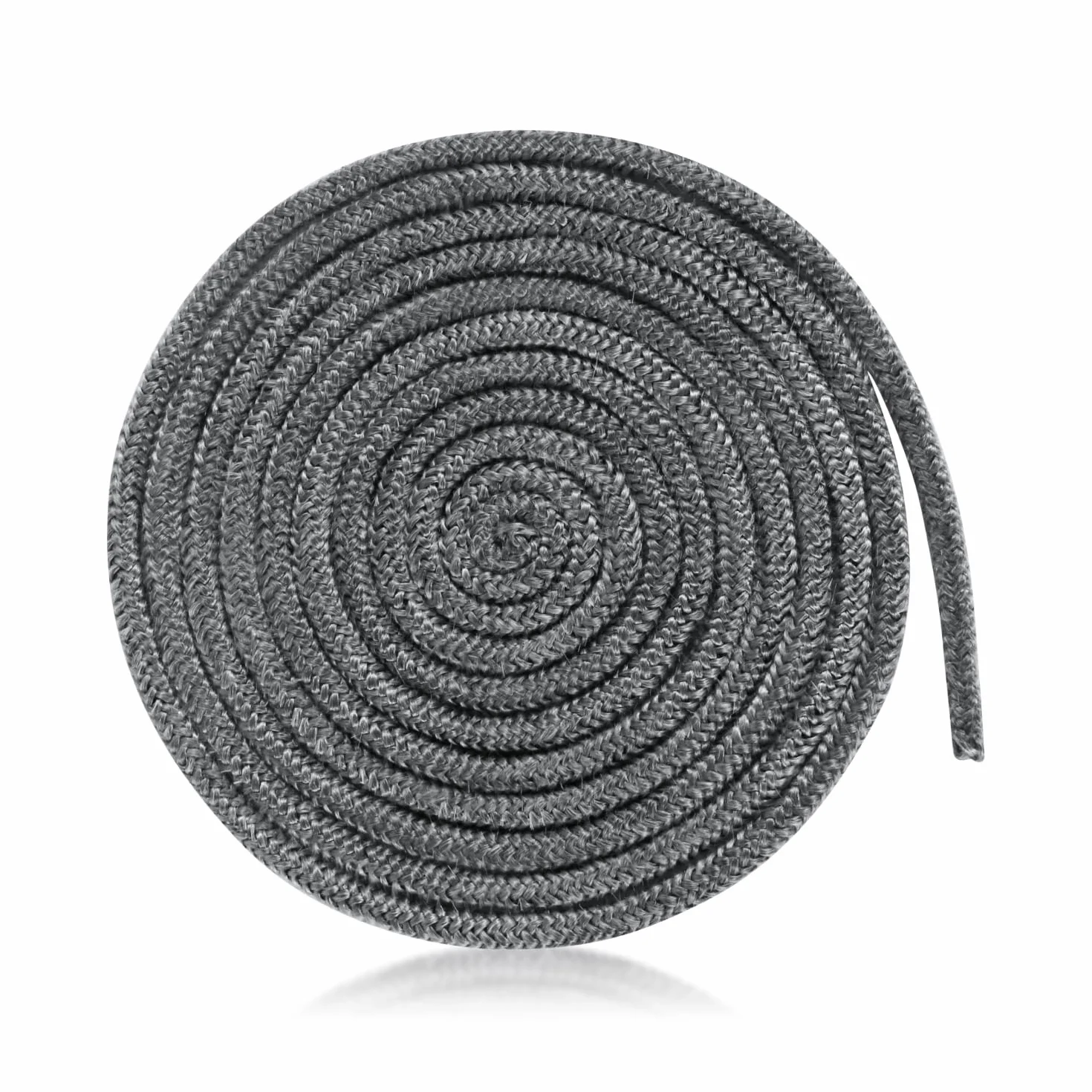 Lina Uszczelniająca Kominkowa, 6mm x 2m Długości Lina Kominkowa z Włókna Szklanego Zamiennik Uszczelka Drzwi Pieca na Drewno do Kominków Pieców Opalanych Drewnem (Szary)