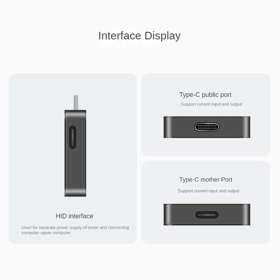 Power-z KM003C Przenośny Tester Szybkiego Ładowania USB-C PD3.1 QC5.0 Cyfrowy Woltomierz i Amperomierz Tester Banku