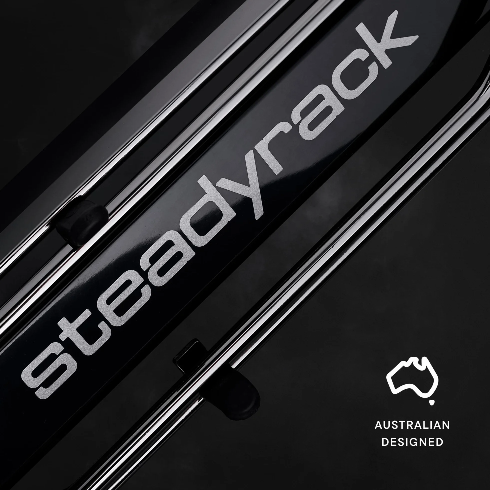 Steadyrack ProFlex Uchwyt rowerowy wąski pionowy ścienny do rowerów szosowych BMX Gravel z błotnikami GearMate SteadySpine