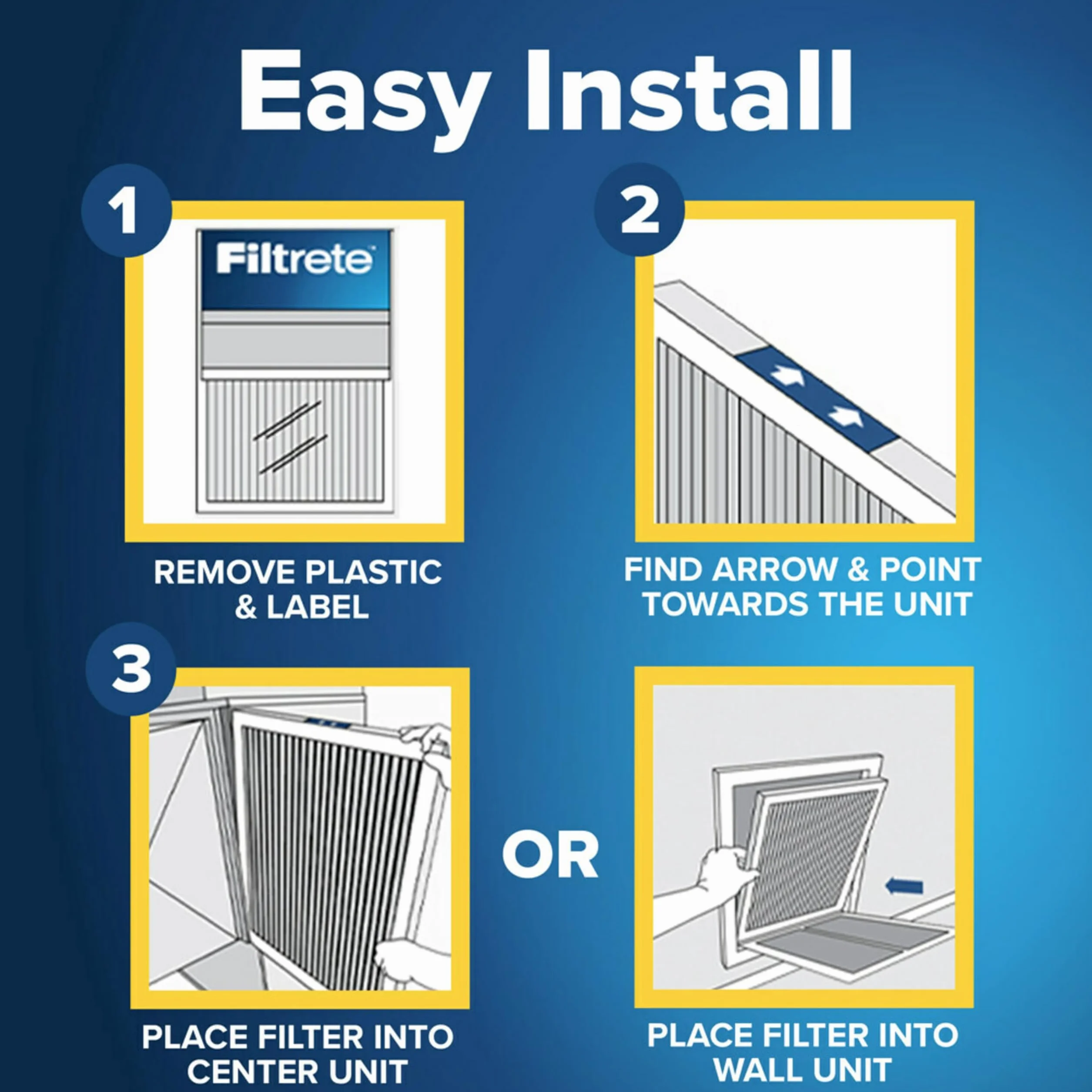 Filtrete Ea23-2pk-6e Filtr powietrza Redukcja sektora sektora, 14 x 24 x 1,2-pak