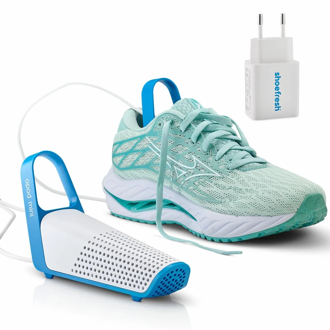 Shoefresh Opod Mini Suszarka i Odświeżacz do Butów z Timerem, Adapter USB-C