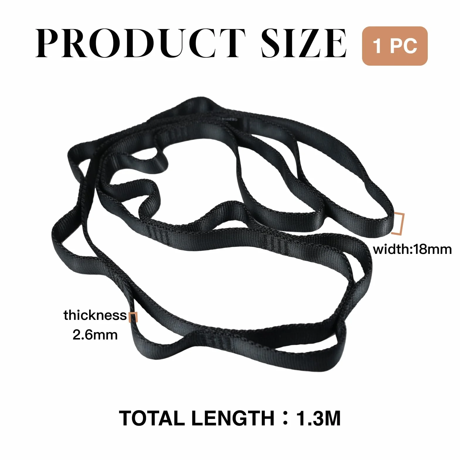 Daisy Chain Loop Straps – wytrzymała pętla do wspinaczki i Loop Straps Gym do pasa dipowego, pasa obciążeniowego, treningu siłowego, wspinaczki, jogi, pilatesu, ćwiczeń fitness, dodatkowego