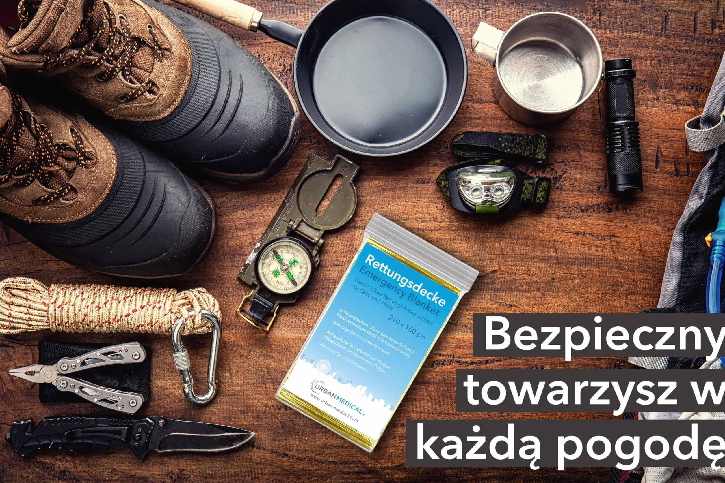 Koce ratunkowe 210 x 160 cm złote/srebrne dwustronne 5-15 sztuk