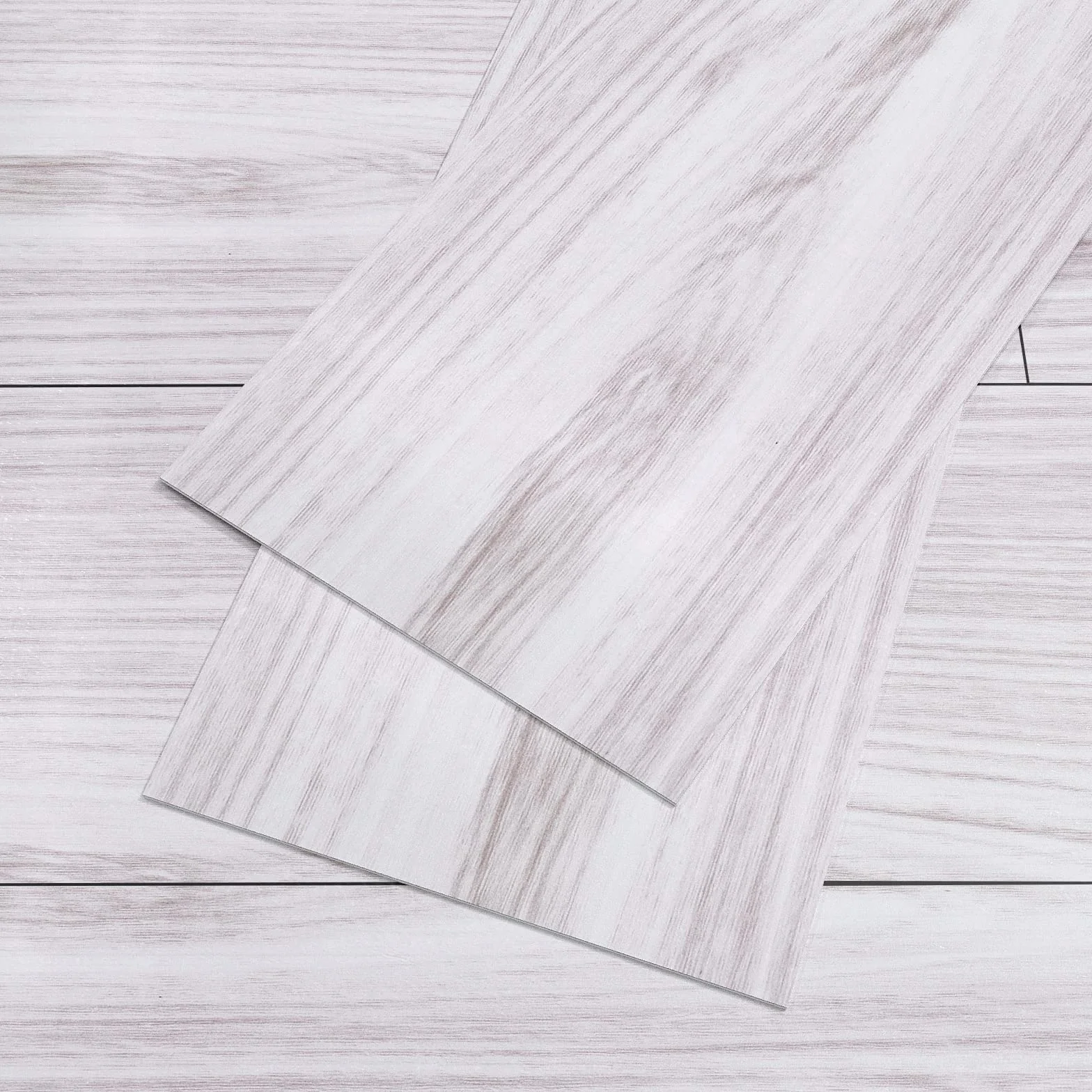 VEELIKE PVC Klej Podłoga Efekt Drewna Płytki Naklejki Wodoodporne 90cm×15cm 12 Sztuk