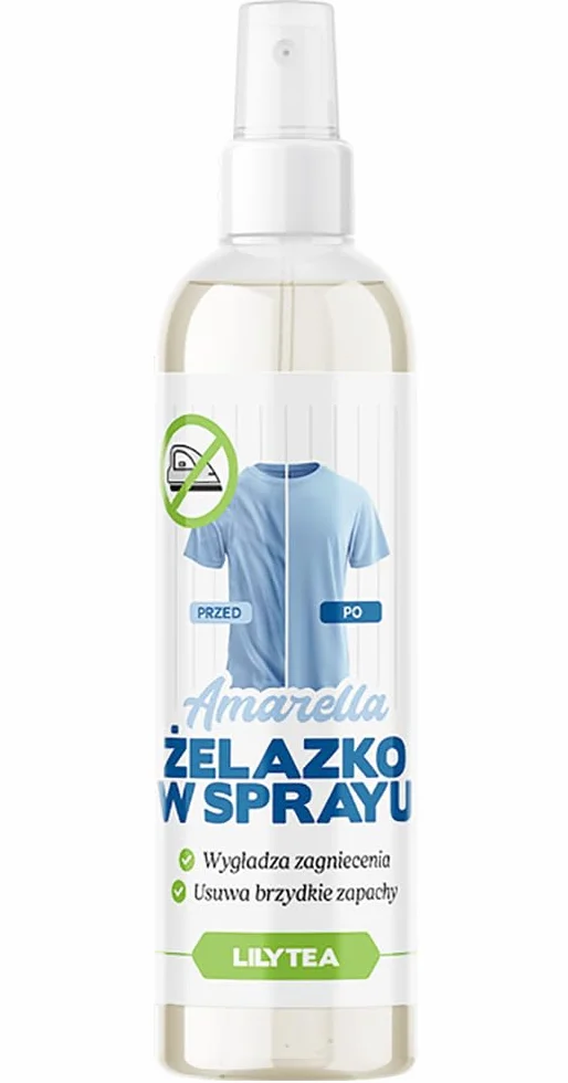 AMARELLA żelazko w sprayu zapach Crease Releaser Lilytea 75 ml w podróży