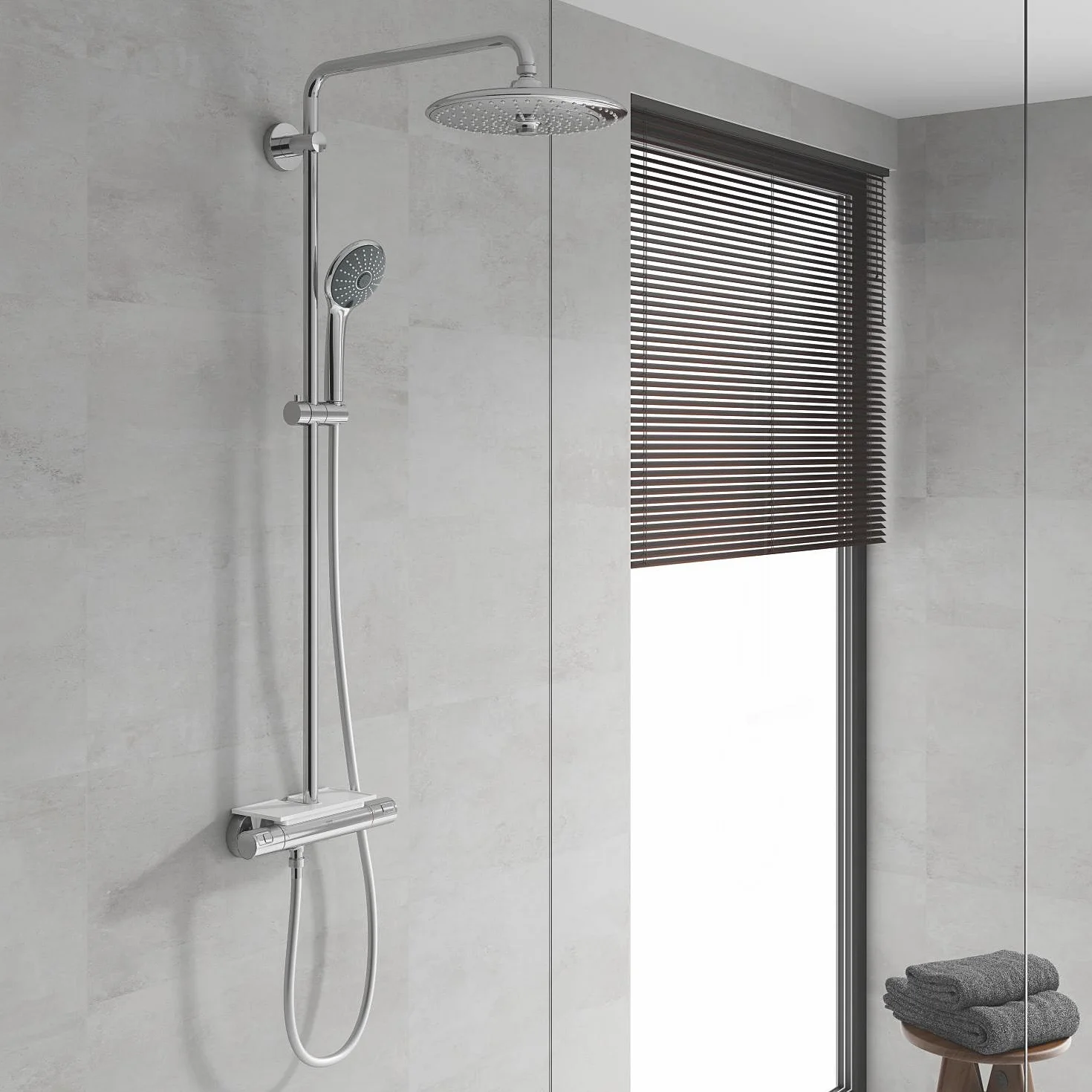 Grohe 26403001 Zestaw Prysznicowy, Srebrny, Ø 260 mm