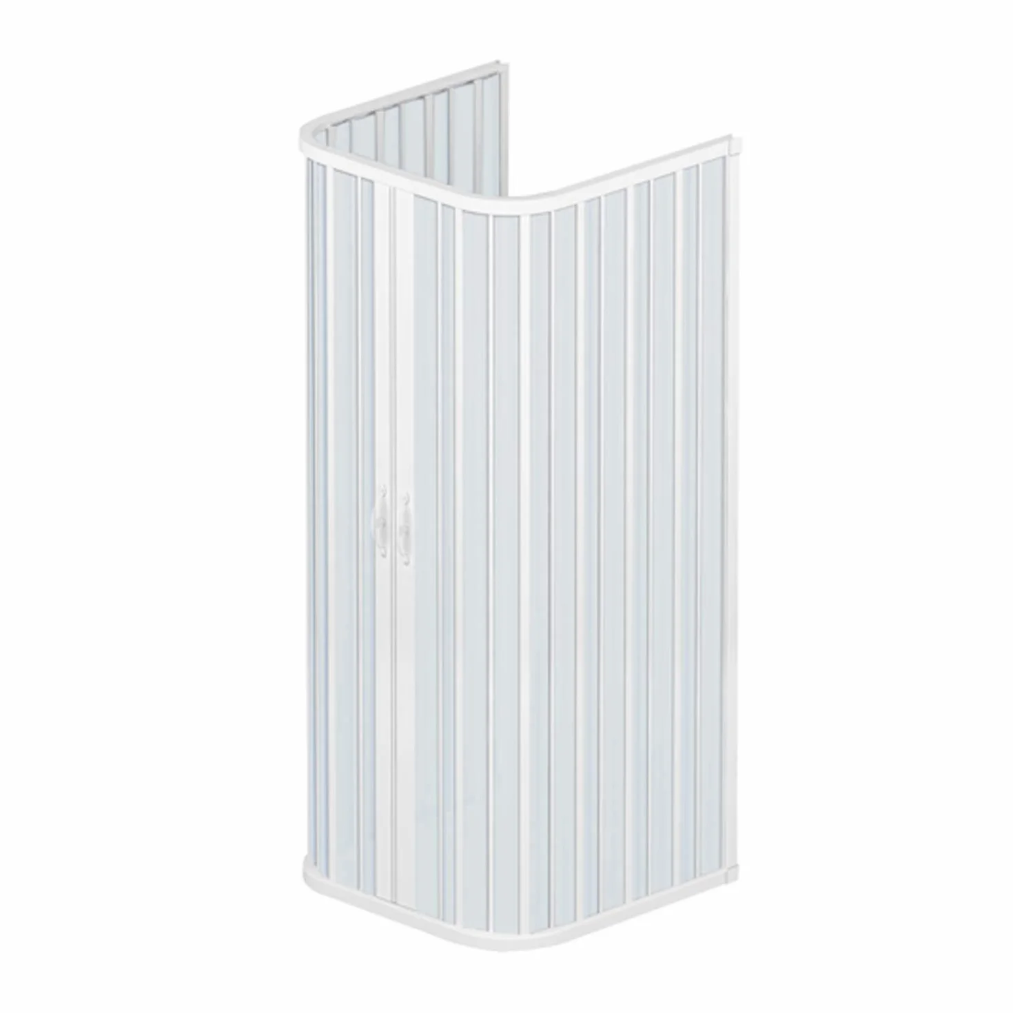 ROLLPLAST PINTO Trójstronna kabina prysznicowa PCW 80 x 100 z centralnym otworem Mod. Ariete