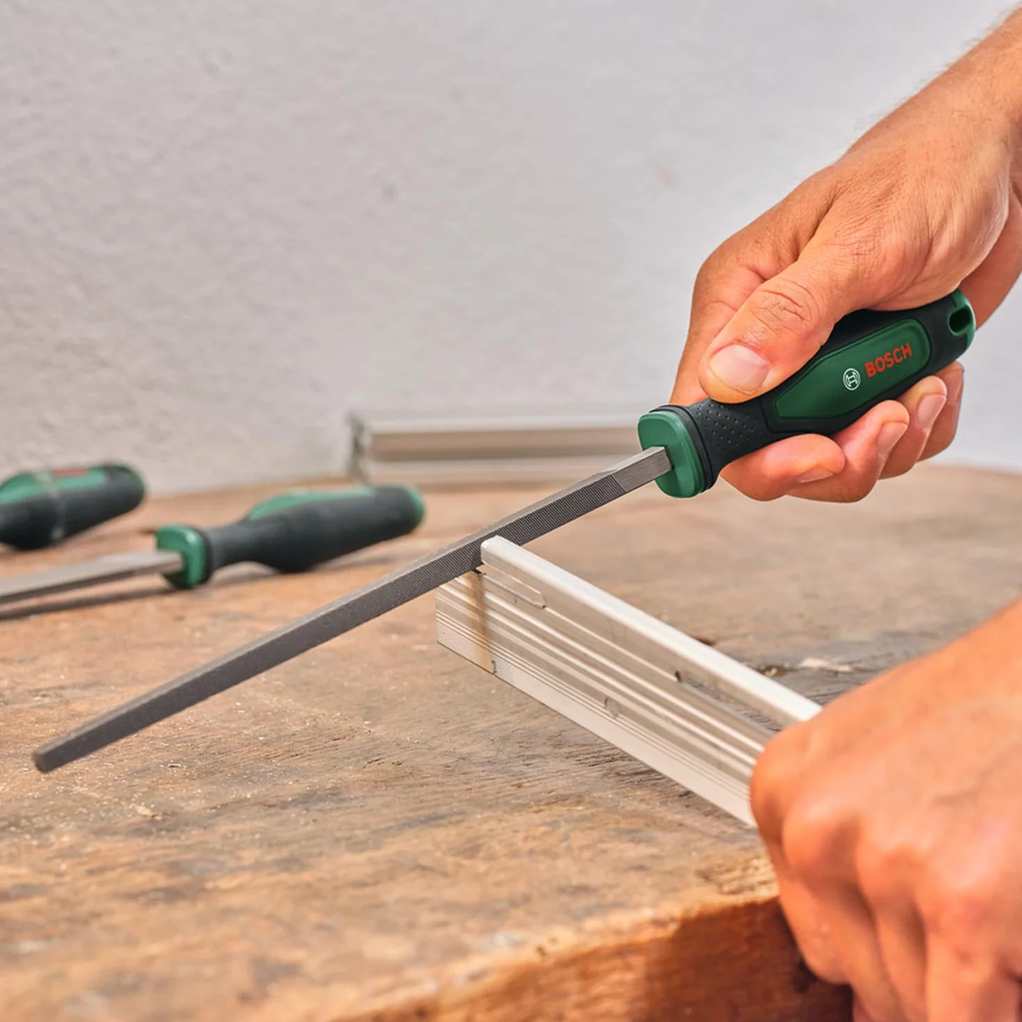 Bosch 5-częściowy zestaw pilników twarda stal węglowa 200 mm nacięcie 2 Softgrip