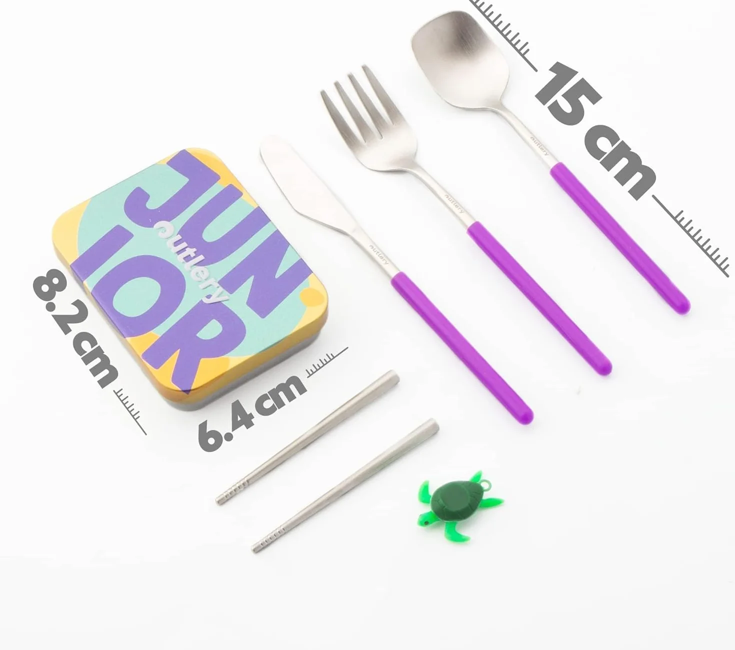 Sztućce podróżne, sztućce kempingowe, zestaw sztućców kempingowych, sztućce podróżne z etui, sztućce outdoorowe, sztućce w podróży, spork, 1 osoba (1, fioletowy)