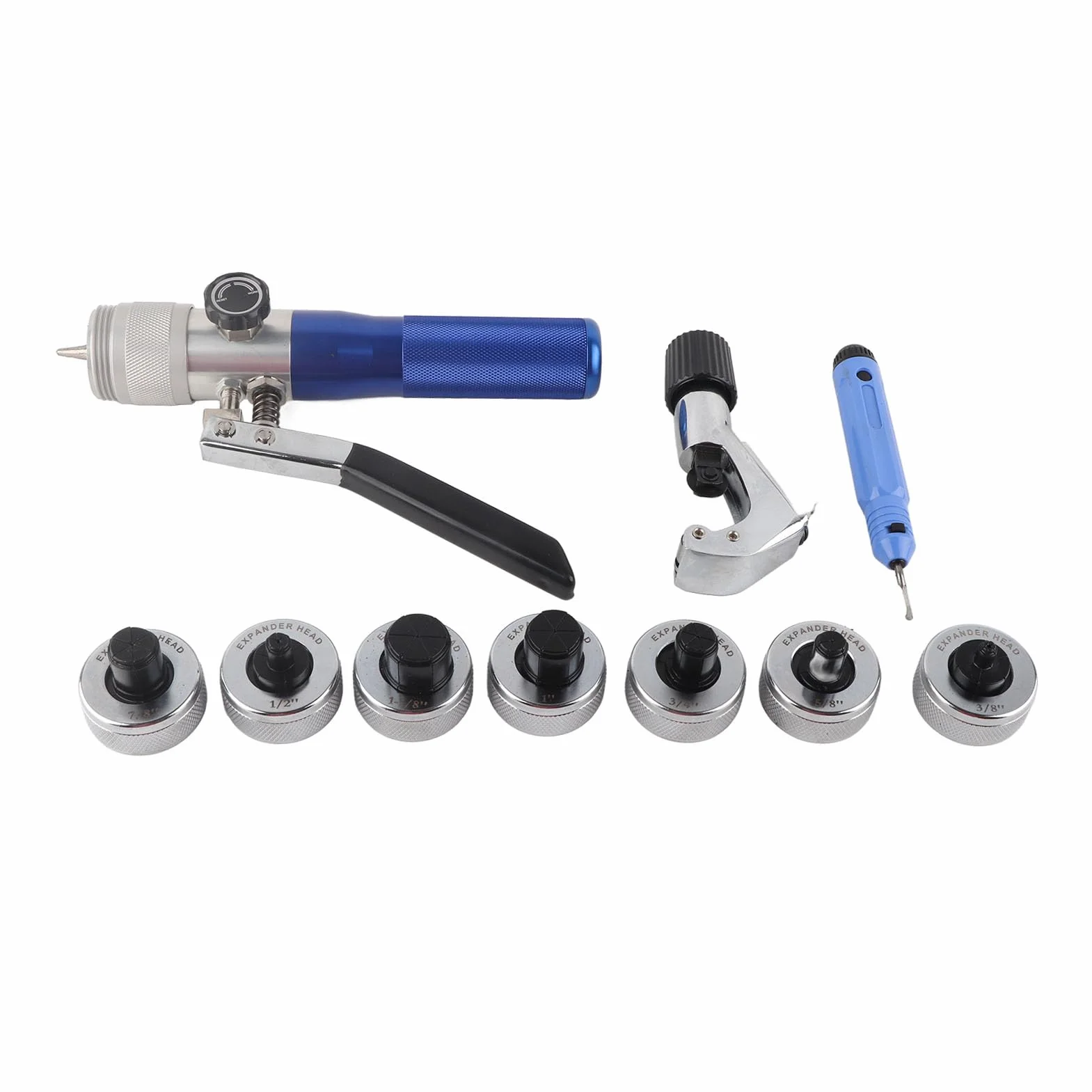 Garosa Hydrauliczna Roztłaczarka do Rur, Stal i Stop Aluminium 45, Uniwersalny Zestaw Narzędzi do Kielichowania Rur Miedzianych i Aluminiowych, Idealny dla Hydraulików i Entuzjastów Majsterkowania