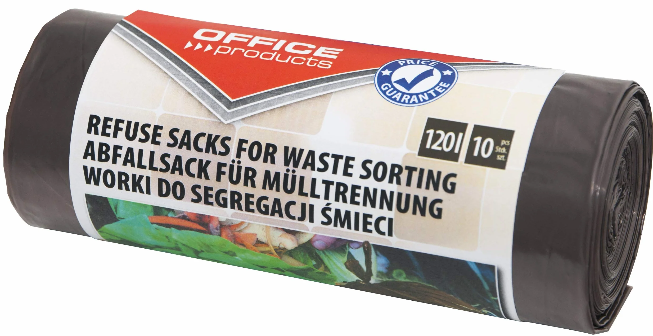 Officer Products 22025232-18 Worki na Śmieci, Brązowy, 120L/10 sztuk