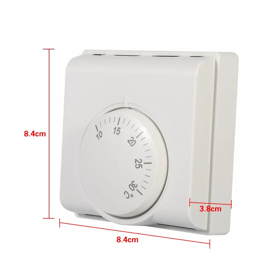 Mechaniczny termostat, 220 V, 50 Hz, mechaniczny termostat pokojowy, przełącznik termostatu, do centralnej klimatyzacji