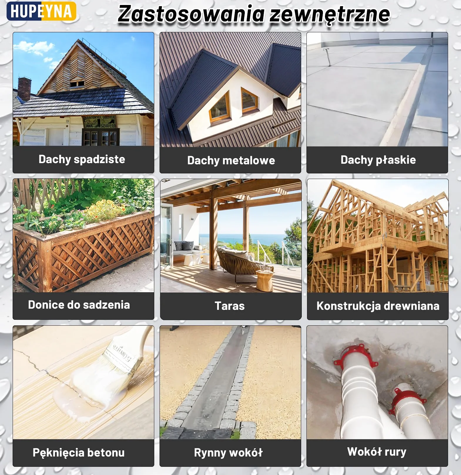 Niewidoczny wodoodporny środek, Hupeyna Wodoodporny uszczelniacz, wodoodporny klej, przezroczysty wodoodporny środek powlekający, przezroczysty wodoodporny klej do wnętrz i na zewnątrz 5KG