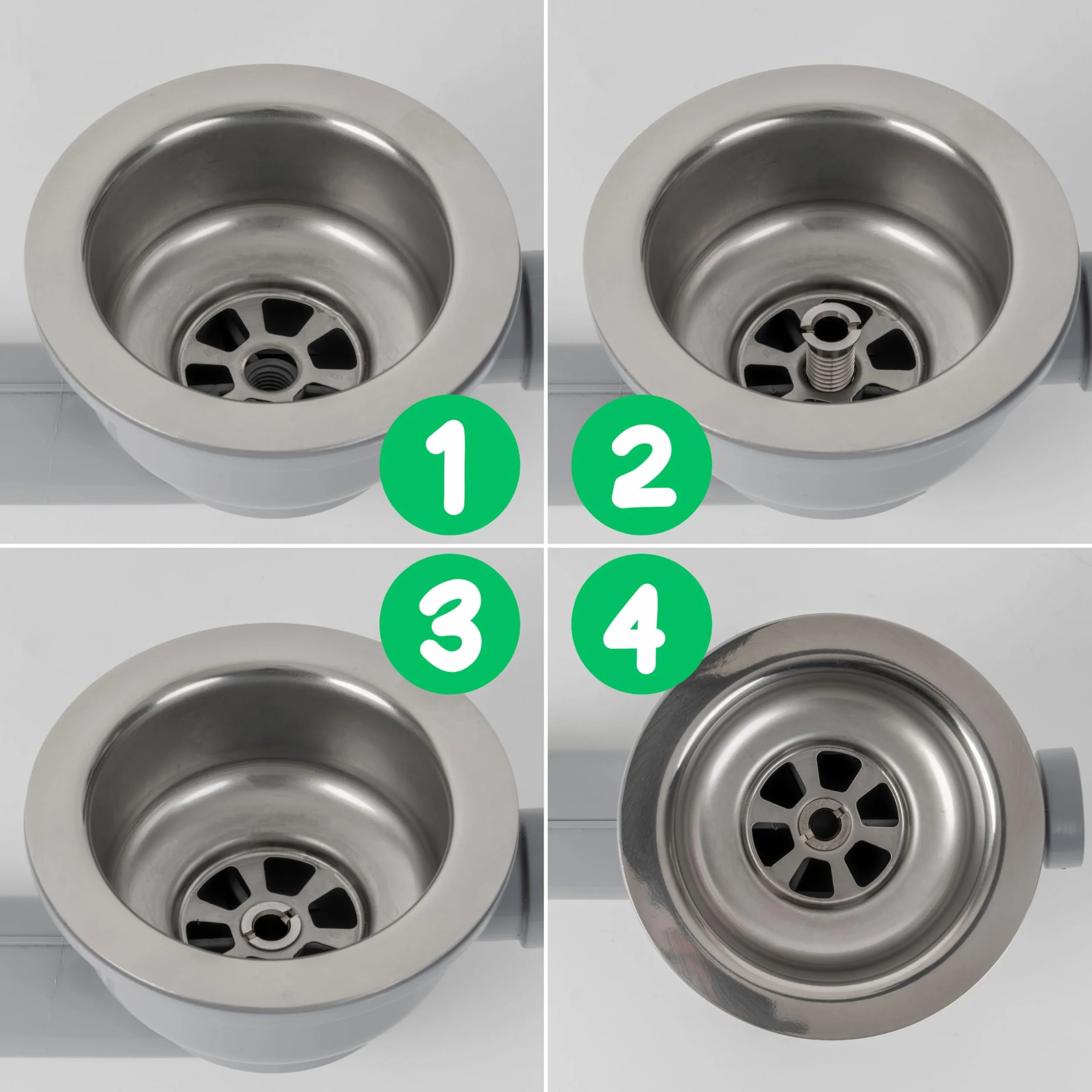 Śruba drążona do zaworu sitowego, M12 x 1,5 x 30 mm, 2 sztuki, kompatybilna z zestawem odpływowym Blanco InFino 3,5 cala, z mosiądzu, gwint standardowy, śruba do zlewu w Fino, śruba zapasowa