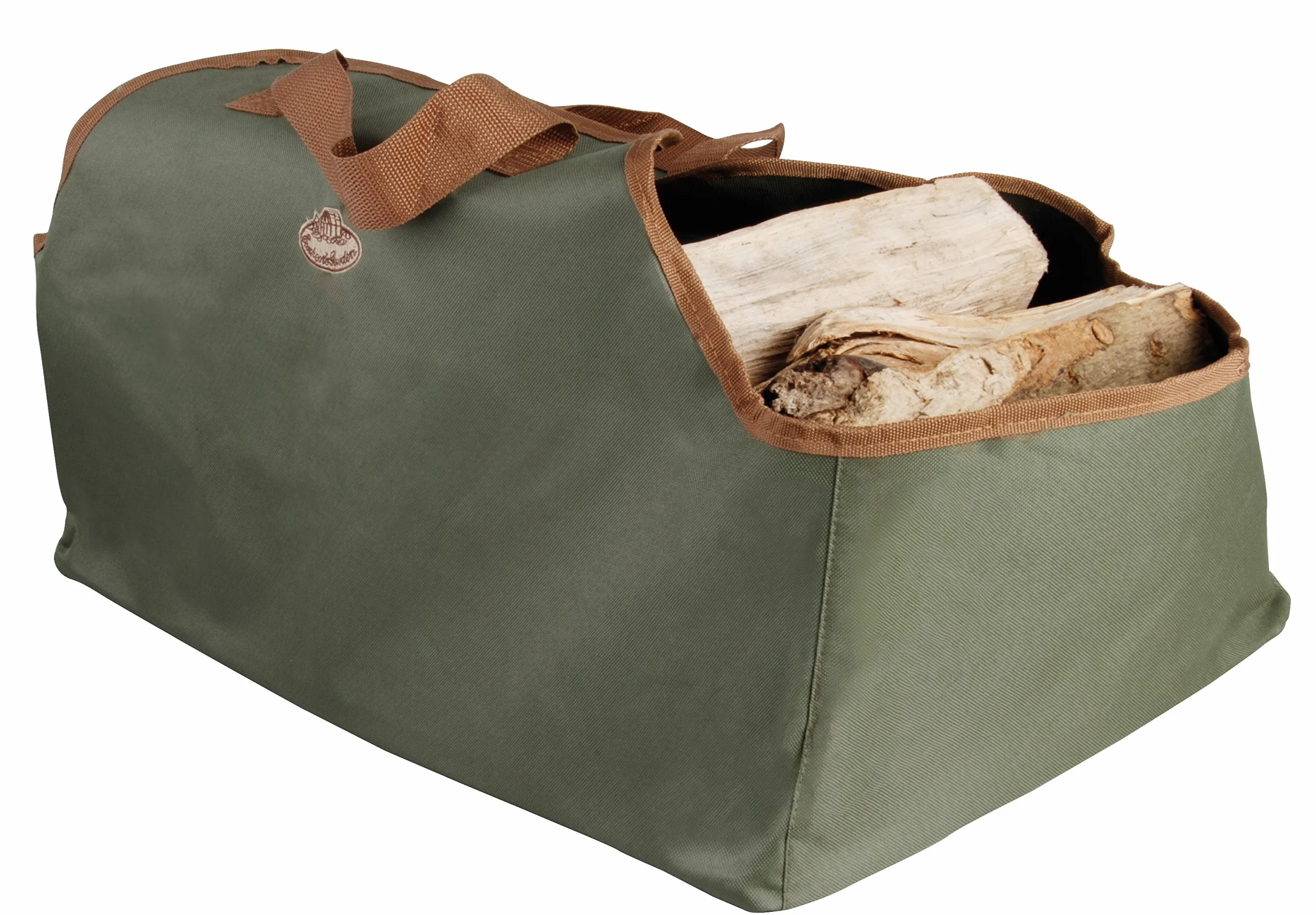 Esschert Design Torba na drewno kominkowe zielona 59x40x39 cm