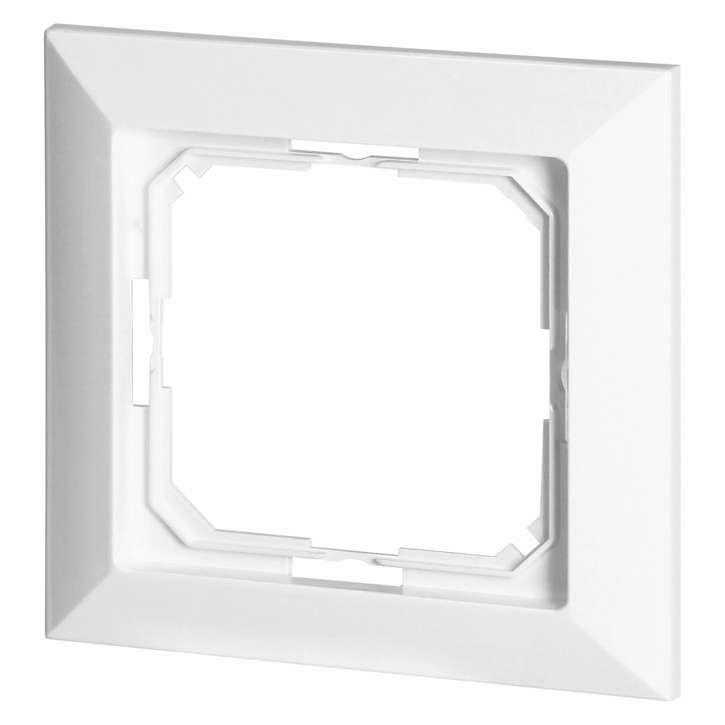 Ramka Maskująca do Gniazd Łączników Przycisków - Seria Pearl - Modułowy System Ramkowy 4 Wersje Kolorystyczne IP20 (biały, 1 moduł)