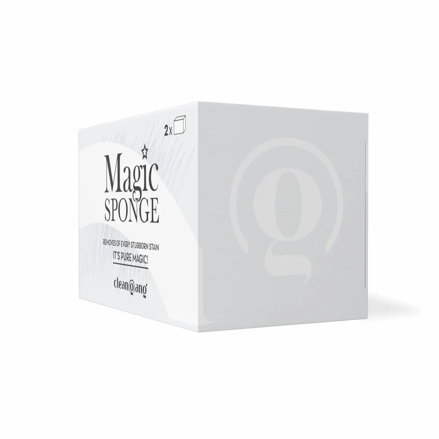 CleanGang - Magic Sponge gąbka do usuwania brudu – gąbka do szybkiego i skutecznego czyszczenia – gąbka do usuwania brudu do ścian, mebli i wielu innych – gumka do usuwania brudu, 2 sztuki