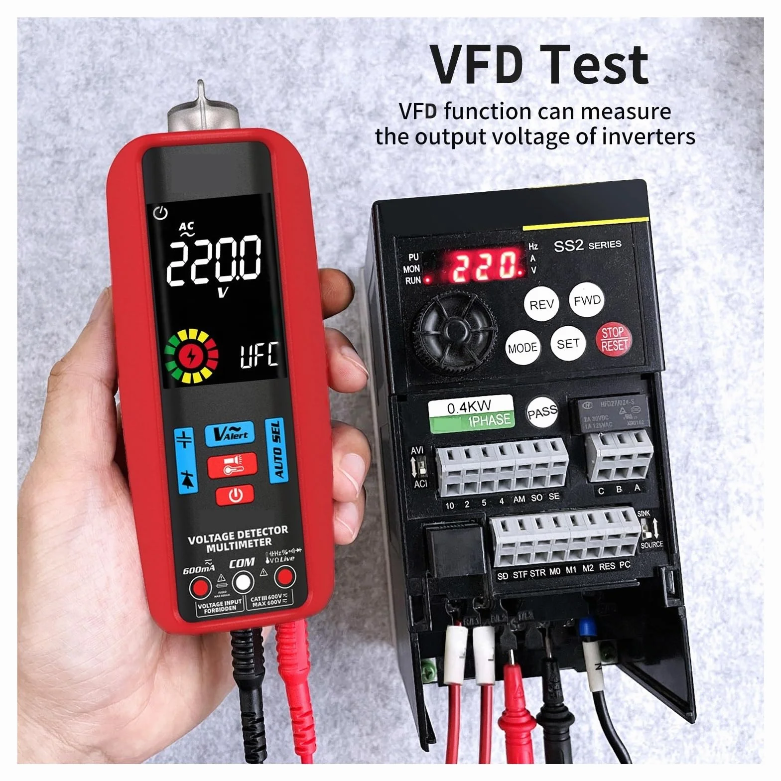 Multimetr Cyfrowy Inteligentny Automatyczny Multitester Amperomierz VFC Prąd Kondensator Ohm Narzędzia Do Testowania Elektryków Szybko Dokładnie Łatwy Odczyt(A5X-USB charging)