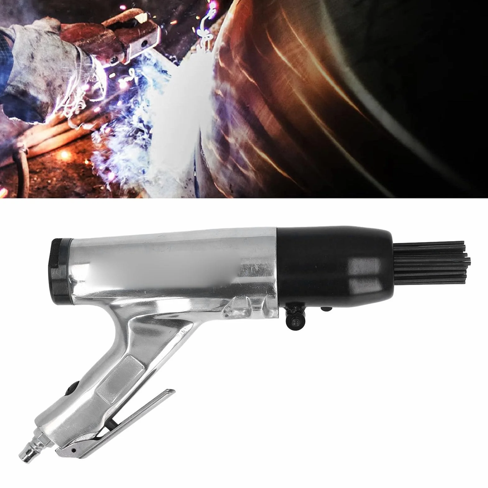 Generic Kompaktowy Skaler Igłowy Pneumatyczny z 28 Wytrzymałymi Igłami ze Stali Stopowej do Skutecznego Czyszczenia Rdzy i Farby w Obróbce Metalu