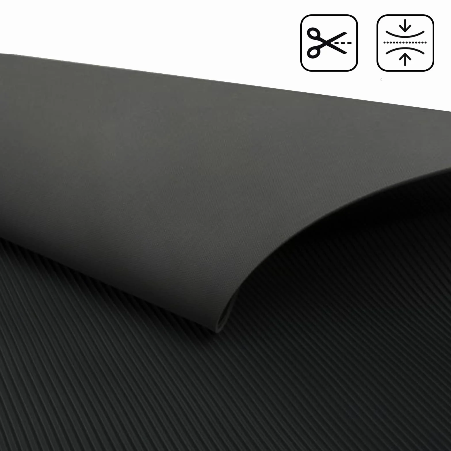 Mata gumowa antypoślizgowa 3 mm czarna 100 x 350 cm