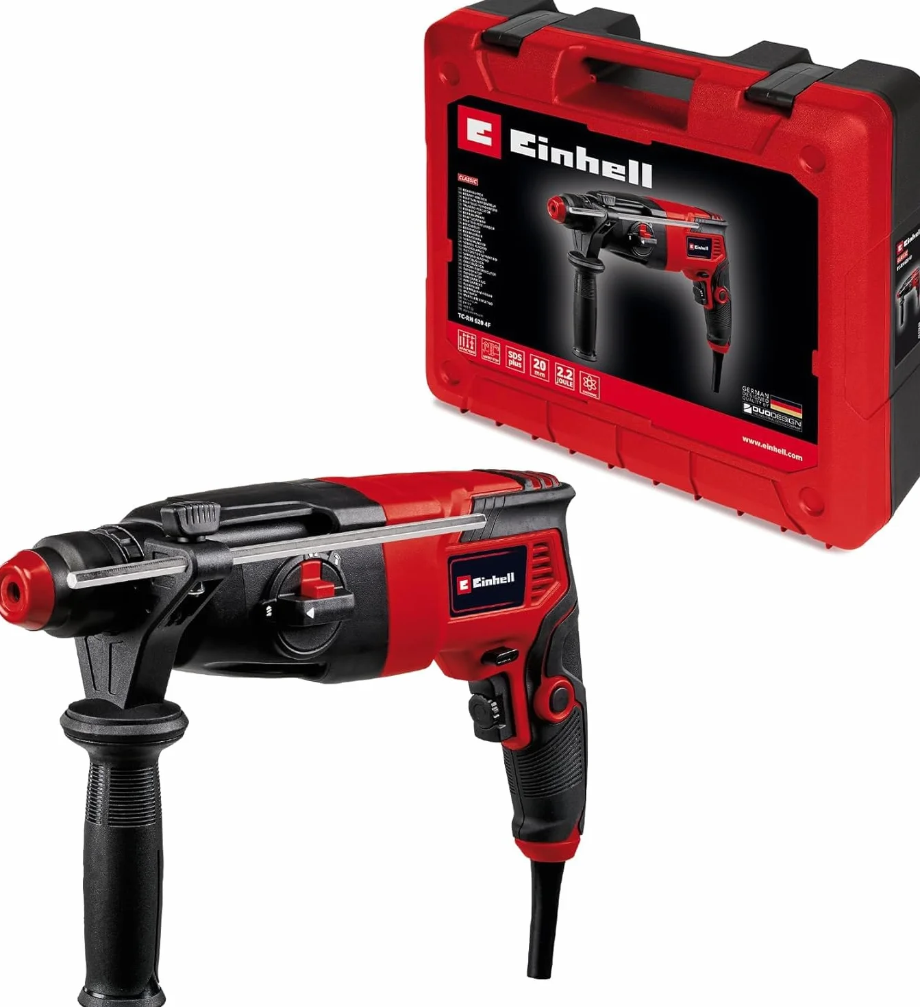 Einhell Młot udarowo-obrotowy TC-RH 620 4F 620W SDS-Plus