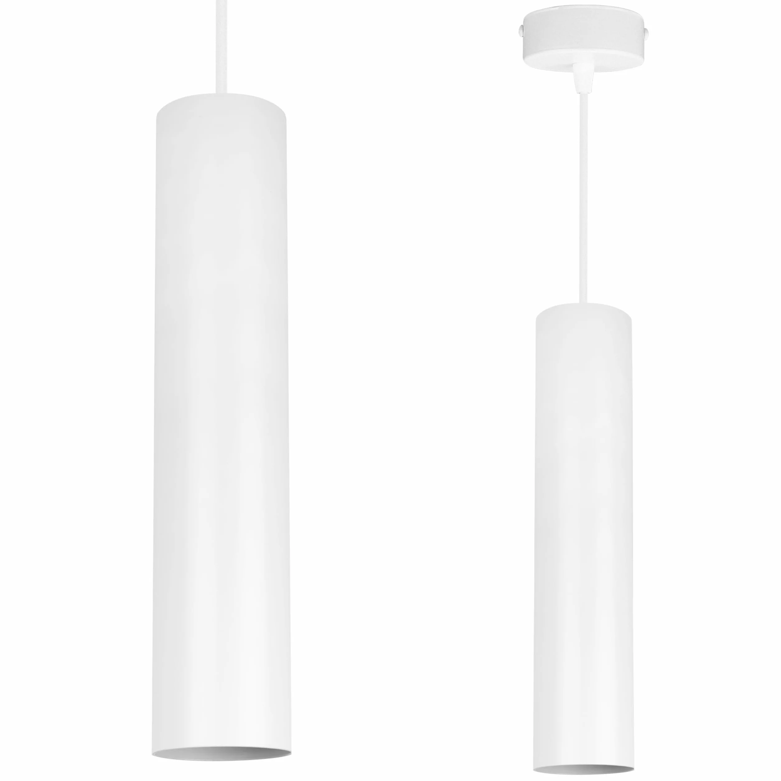 Light-Home Lampa sufitowa wisząca żyrandol loft metalowy biały GU10