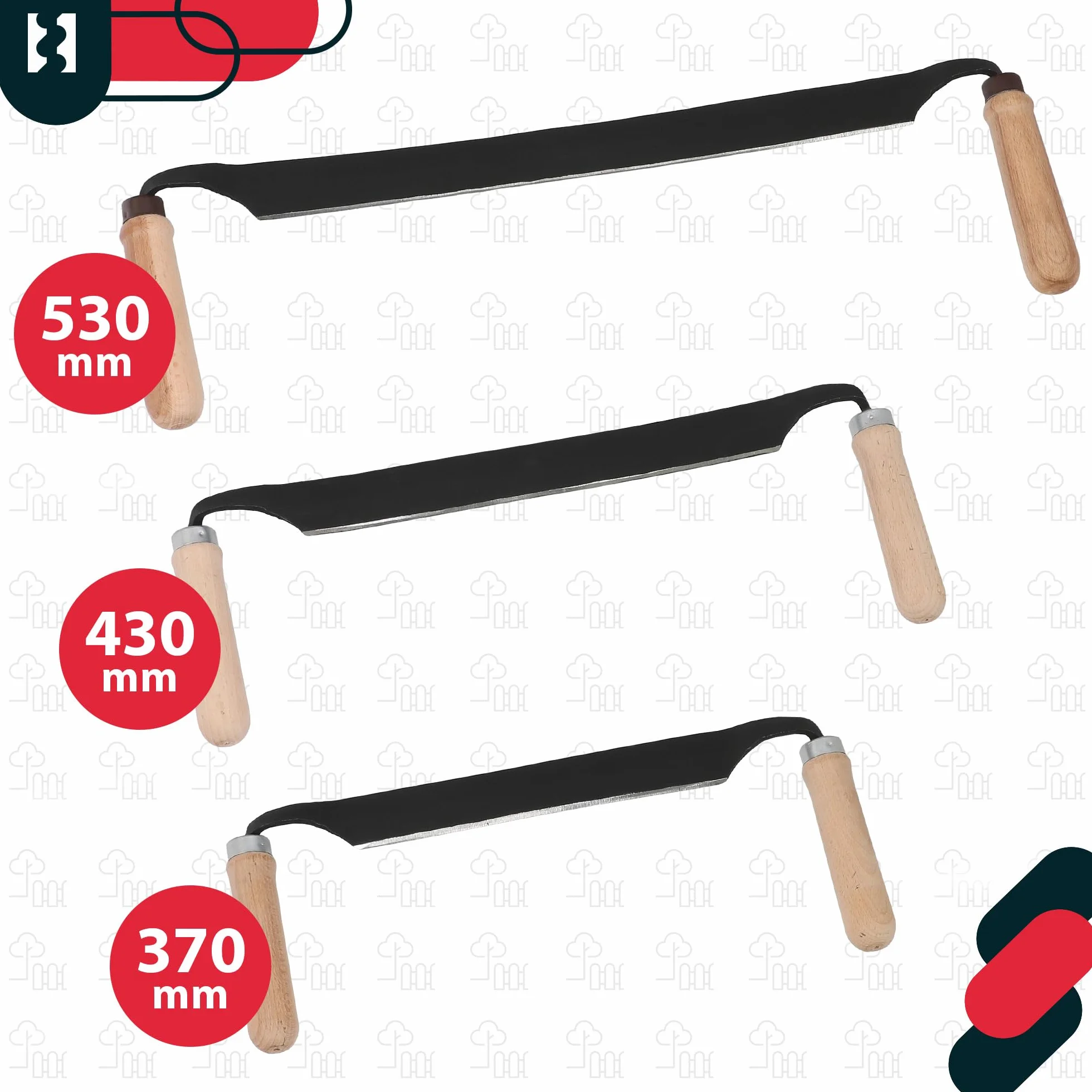 KOTARBAU® Ośnik do Korowania - 22 cm - Korowaczka - Strug Do Kory Drewna - Kuty - Prosty