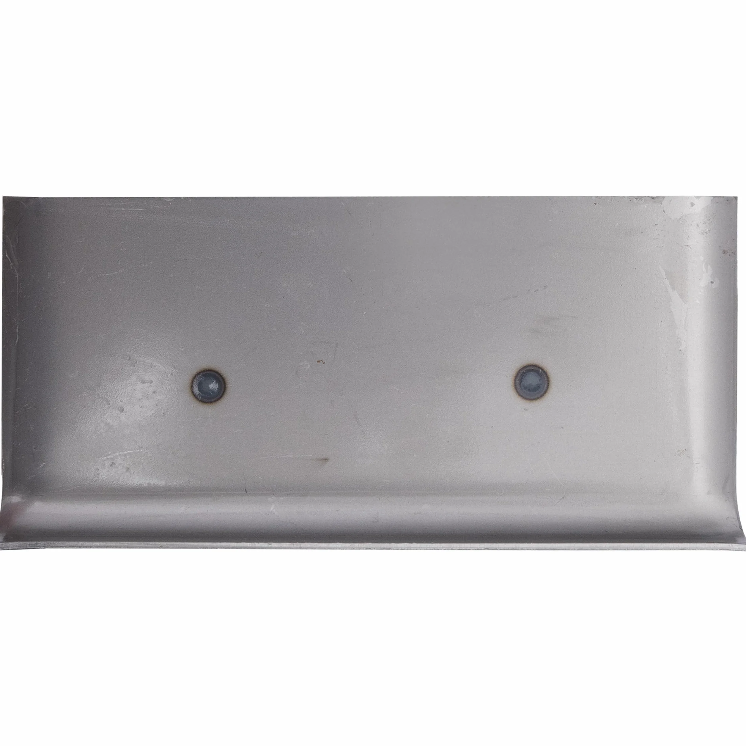 Stalowa kielnia do betonu R 10mm, L 13mm, zakrzywione końce z drewnianą rękojeścią wykonana z stal nierdzewna, wymiar kielni: 152x76 mm