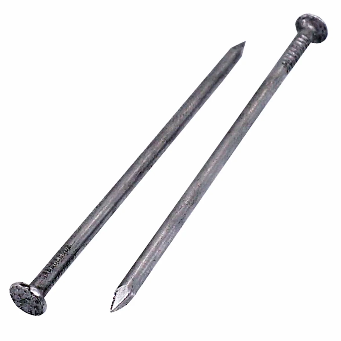 (opakowanie 150 szt.) Stalowe gwoździe konstrukcyjne 2,5 x 50 mm, płaskie, okrągłe główki, uniwersalne jasne gwoździe z drutu, obróbka drewna (150, 2,5 x 50 mm)