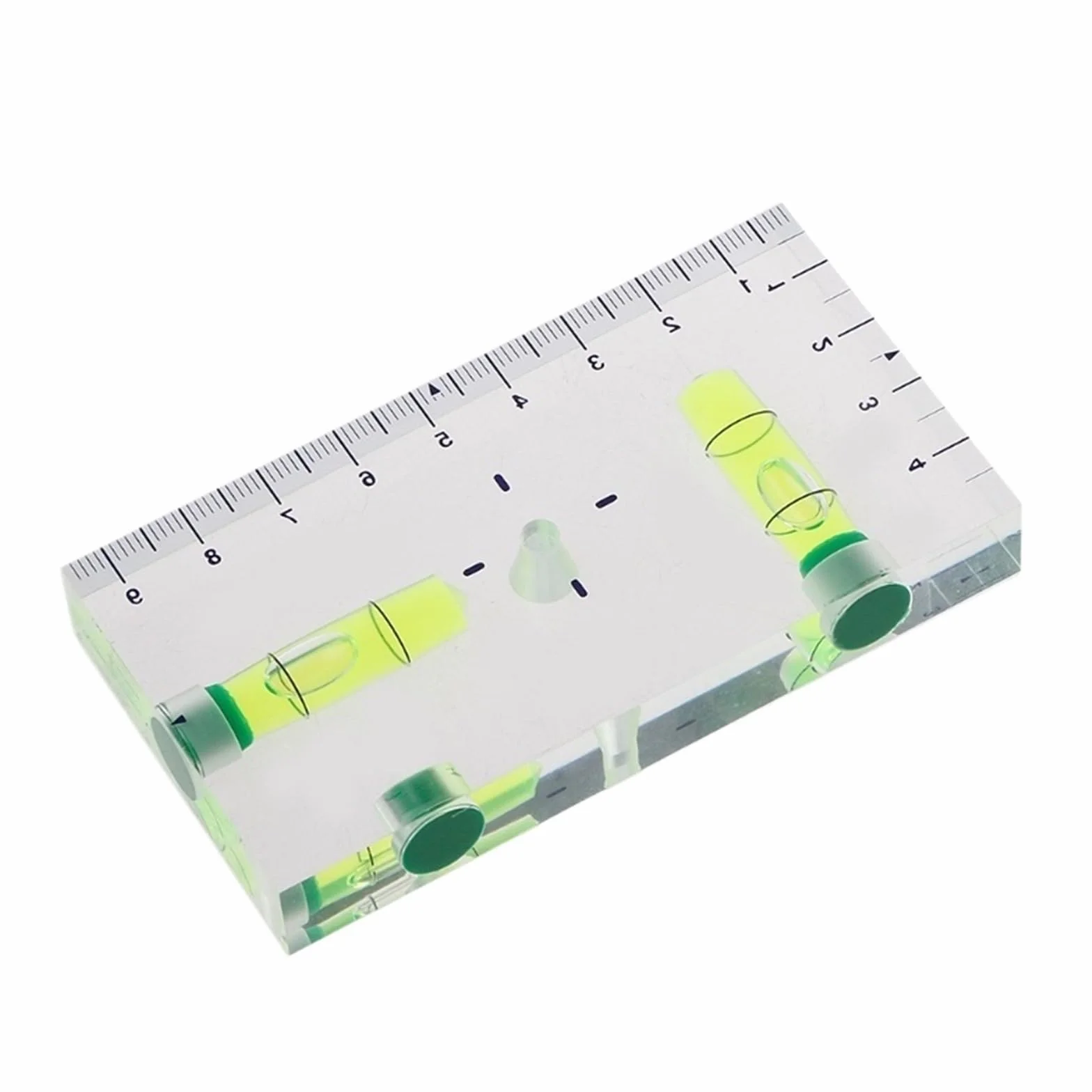 Mini poziomica magnetyczna o wysokiej przezroczystości z trzema silnymi magnesami nadaje się do budowy domu | High Transparent Magnetic Level Bubble Mini Spirit Level with Three Strong Magnets Fitting for Const(20 cm)