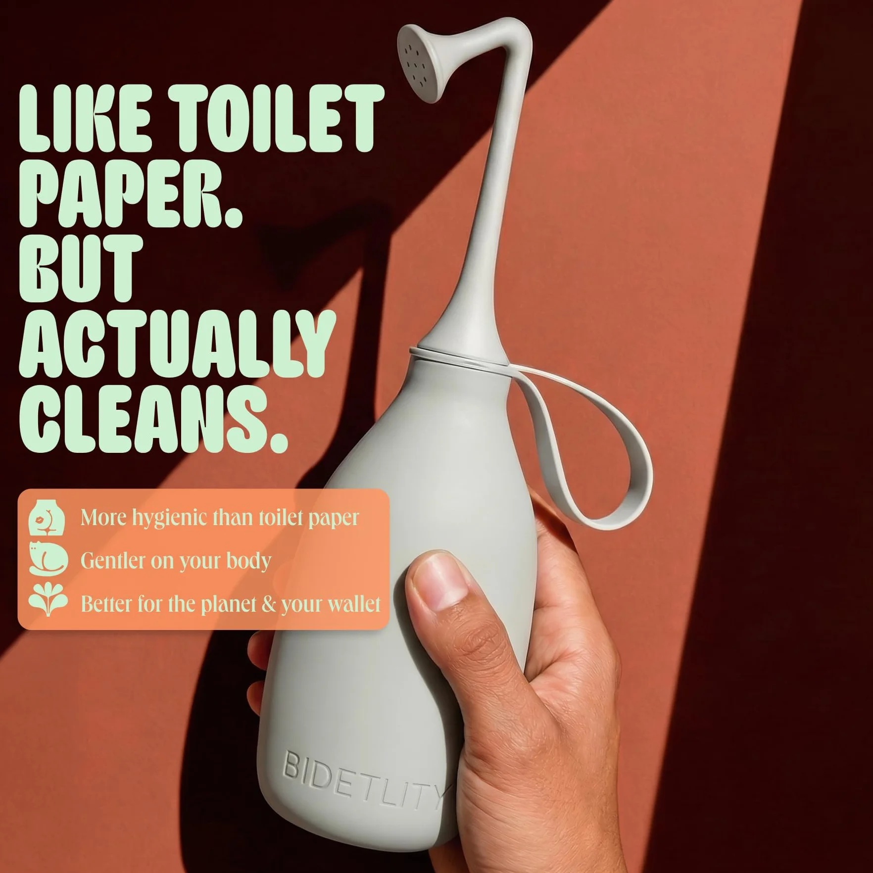 Prysznic Intymny 3.0 – Przenośny Bidet Podróżny, Ekologiczny, Nowa Głowica, Zastępuje Chusteczki, Oszczędza Papier, Bez BPA
