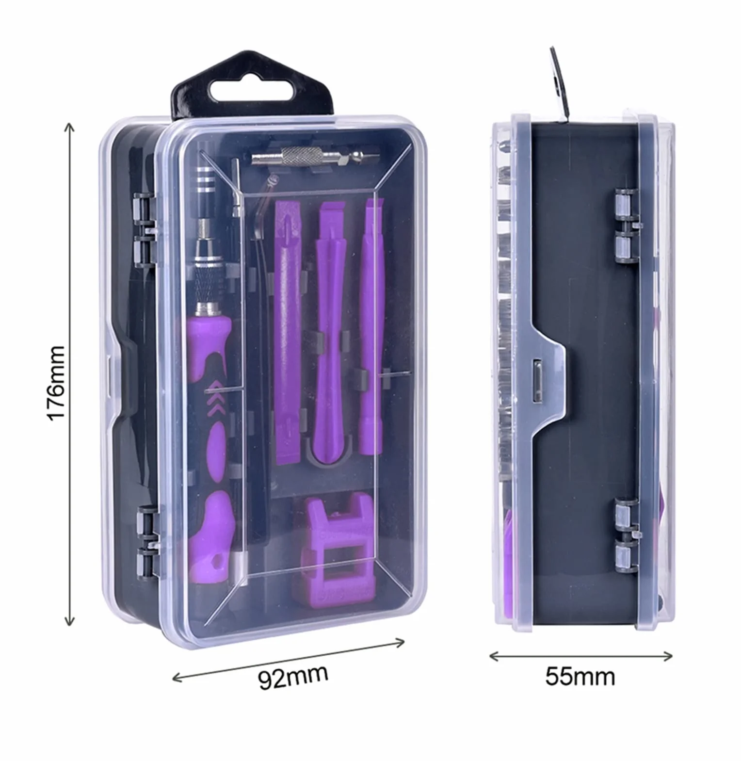 Generic Zestaw wkrętaków 115 w 1 Bity wkrętaków magnetycznych Narzędzia do naprawy komputera przenośnego Precyzyjny śrubokręt sześciokątny(115Purple)