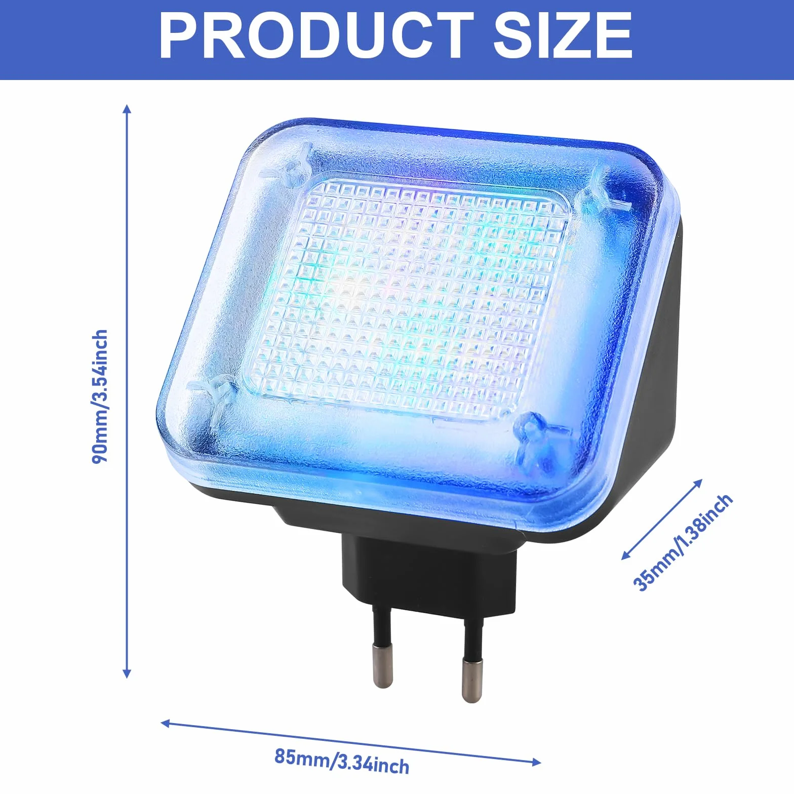 GAOUTOSymulator TV LED: symulator z 12 diodami LED i 3 programami do wyboru, regulowany czas pracy 1/4 h/7 h