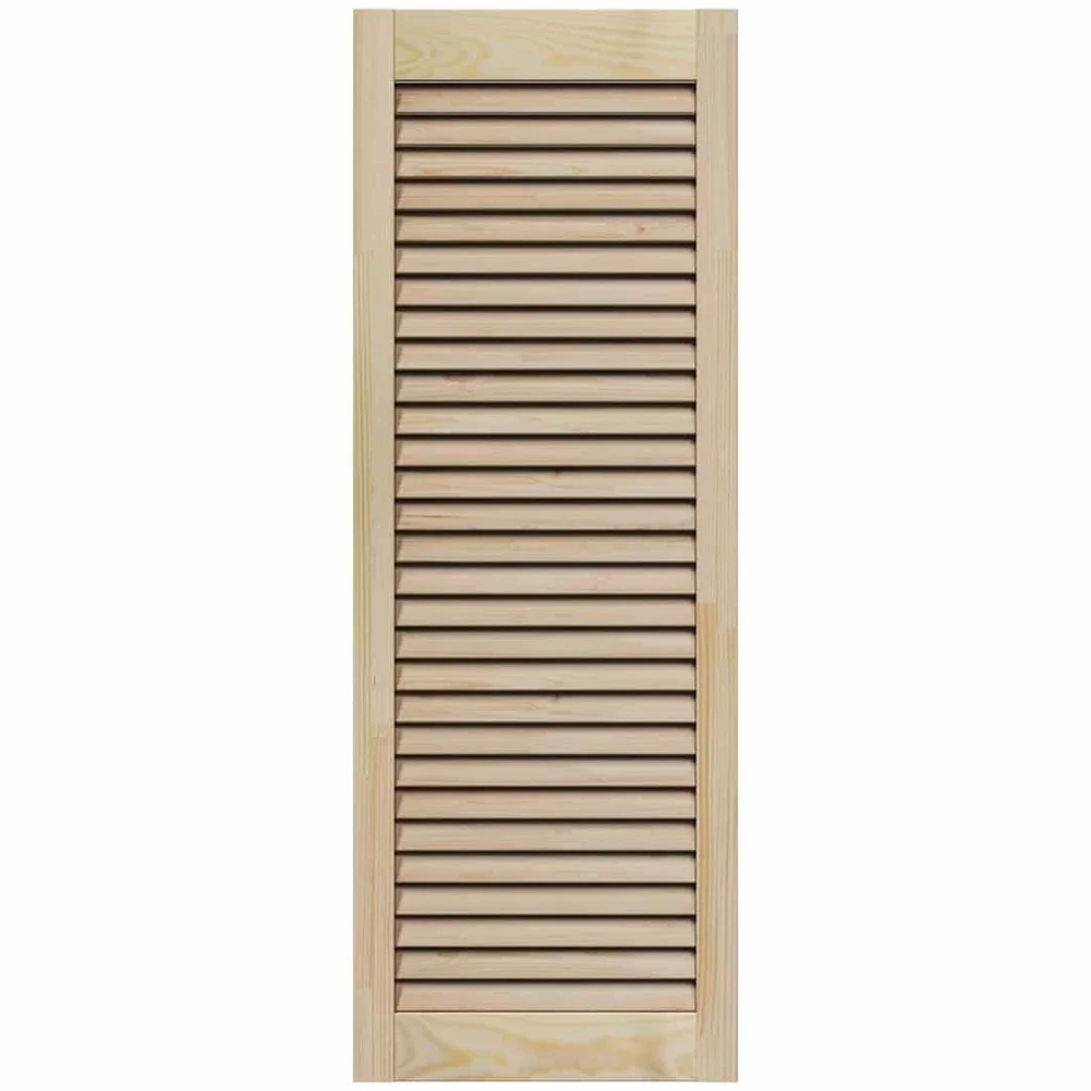 Drzwi szafy z litego drewna sosnowego w kolorze naturalnym, 110 x 2,1 x 39,5 cm, drzwi meblowe równo z powierzchnią jako zamiennik frontu do kuchni, salonu, korytarza, schowka, 1 sztuka