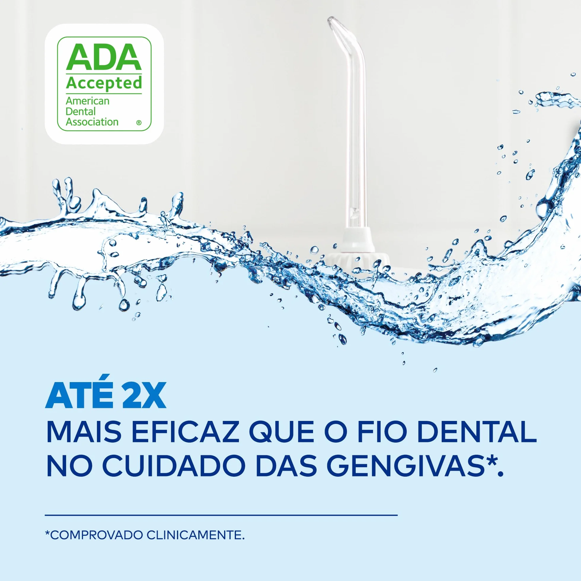 Waterpik Classic JT-100E nasadka zapasowa do irygatora jamy ustnej Waterpik, do czyszczenia zębów i dziąseł, 2 sztuki