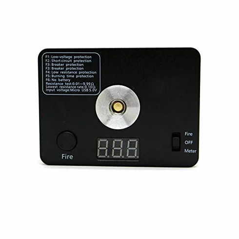 521 Mini Tab Coil tester palnika, rezystancja pomiarowa, omy, narzędzie DIY, cyfrowy wyświetlacz