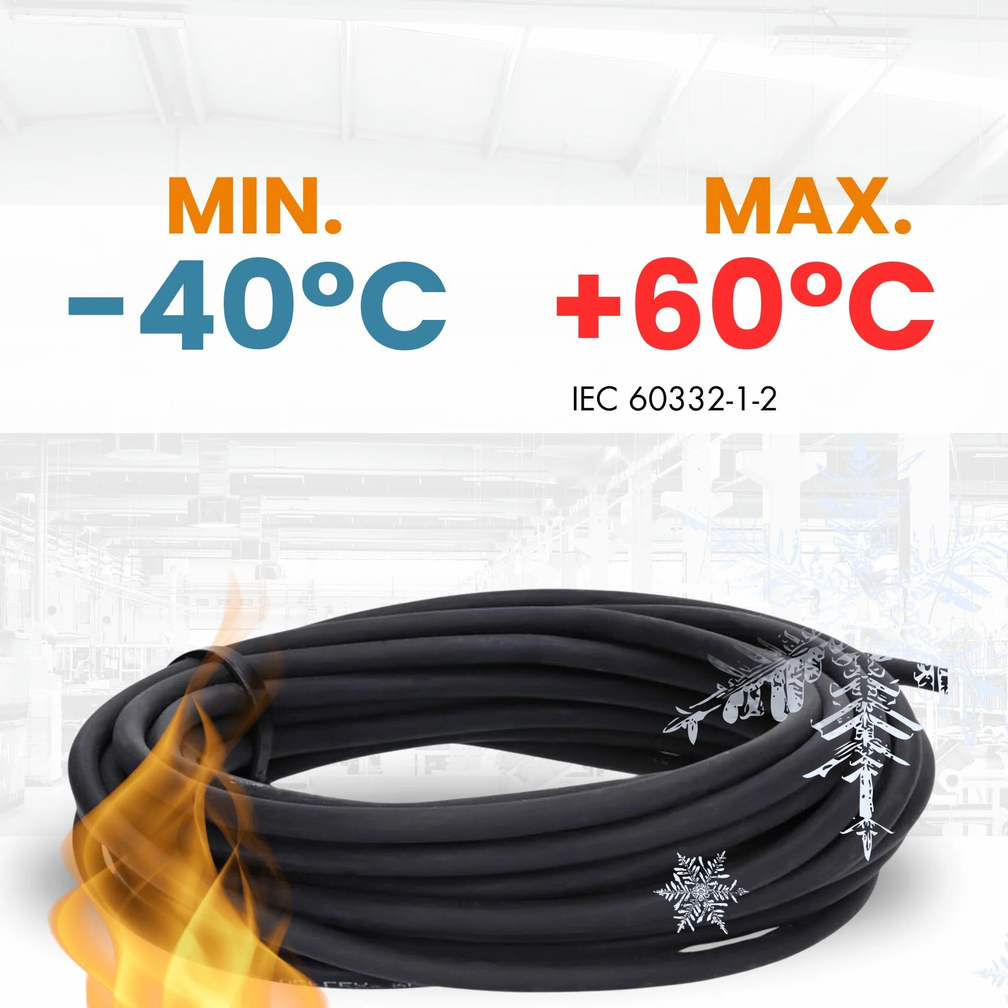 10 metrów Lapp 16002123 H05RR-F 4 x 2,5 mm², elastyczny przewód gumowy z przewodem ochronnym, cienki gumowy kabel do wnętrz, do urządzeń domowych i ręcznych, wytrzymały, przewód przyłączeniowy 4G2,5