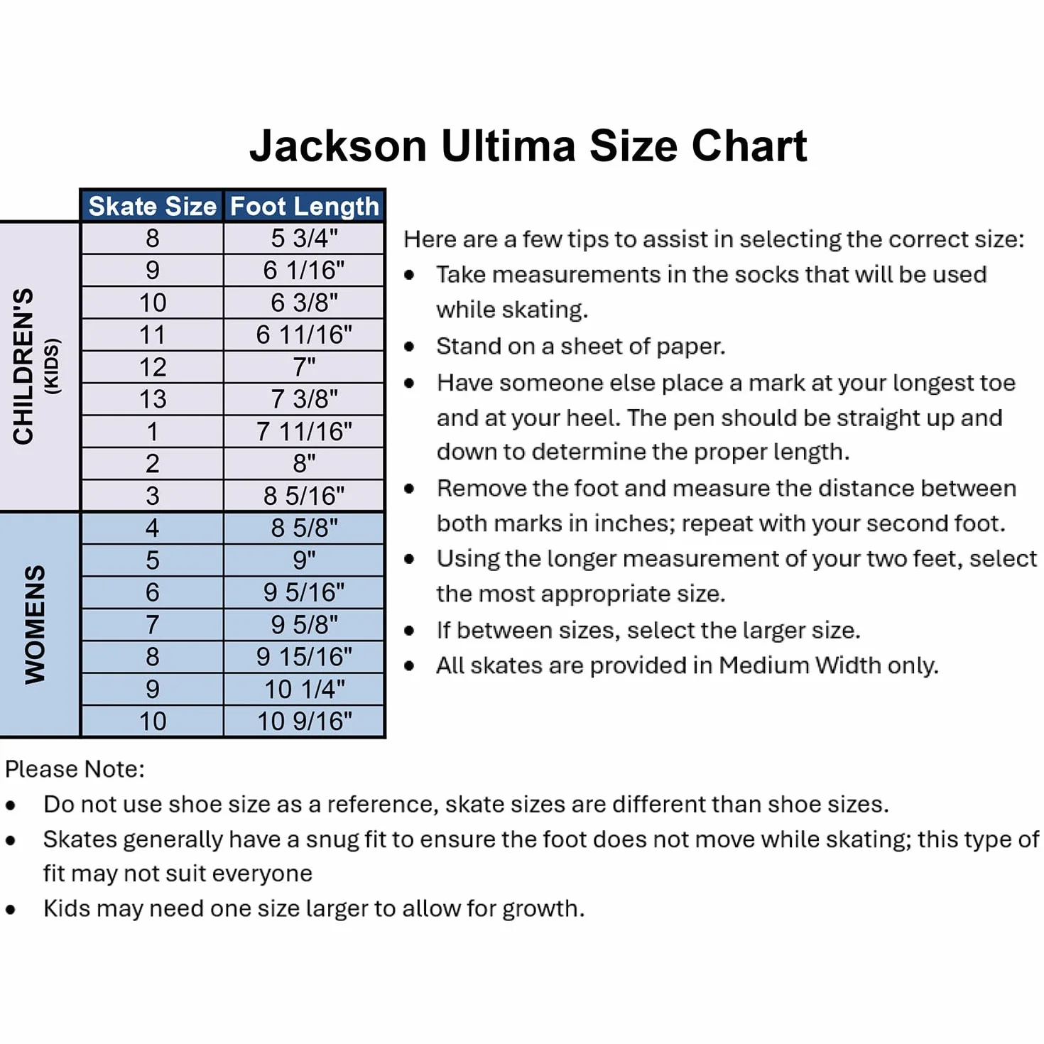Jackson Ultima Klasyczne łyżwy damskie o średnim wsparciu 500 (Styl nr JC500)